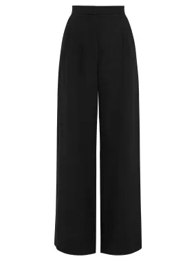 Linen Pleated Detail Trousers