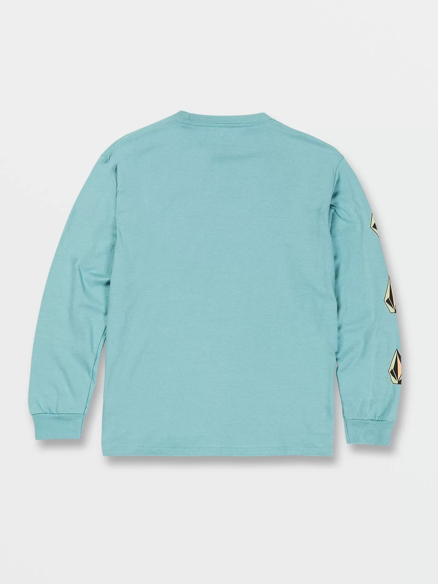 Little Boys Iconic Stone Long Sleeve Tee - Cali Blue Heather