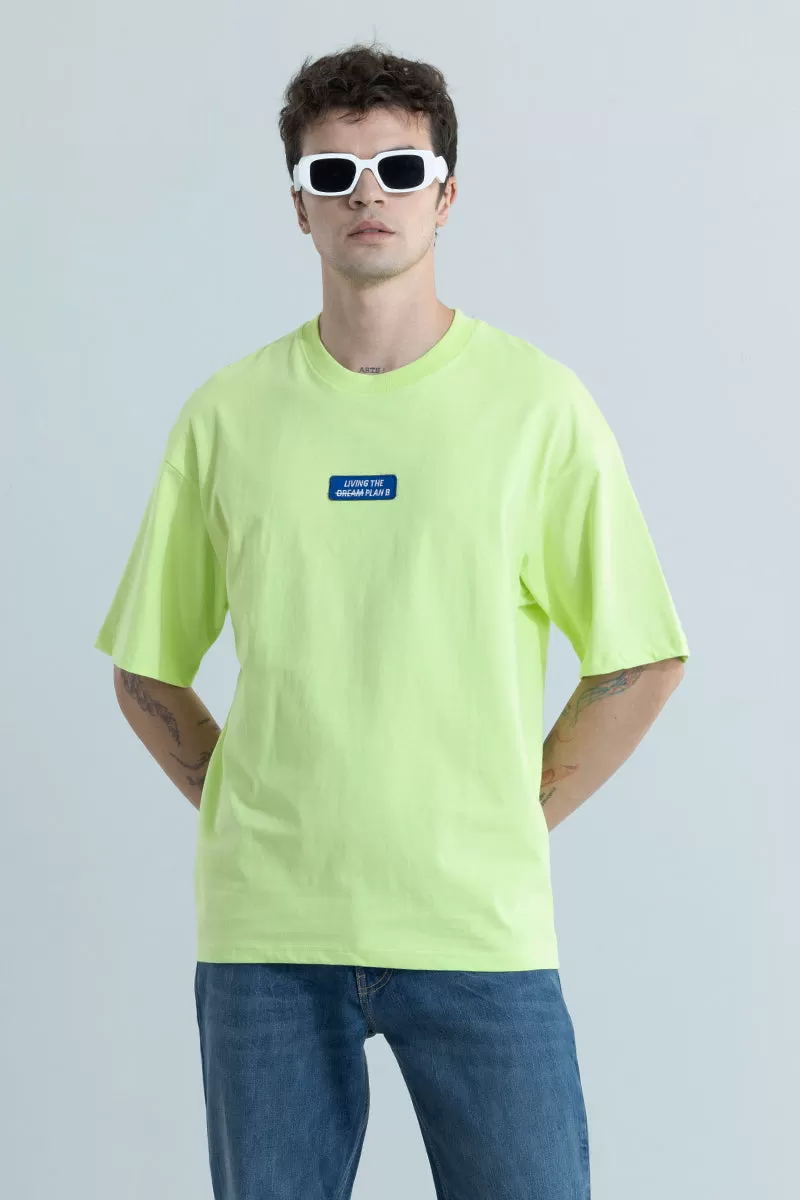 Living The Plan Green Oversized T-Shirt