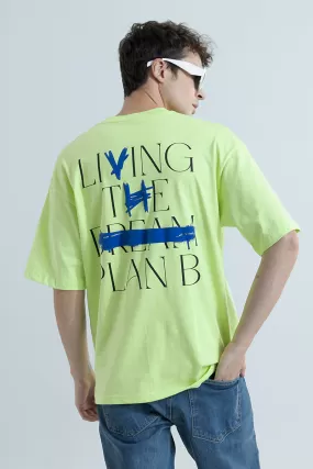 Living The Plan Green Oversized T-Shirt