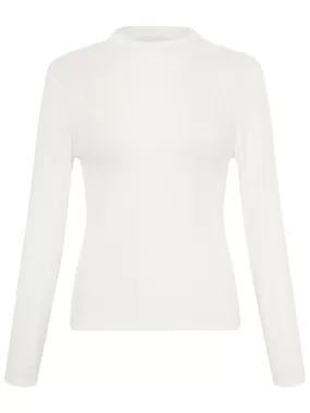 Long Sleeve High Neck Knit Top