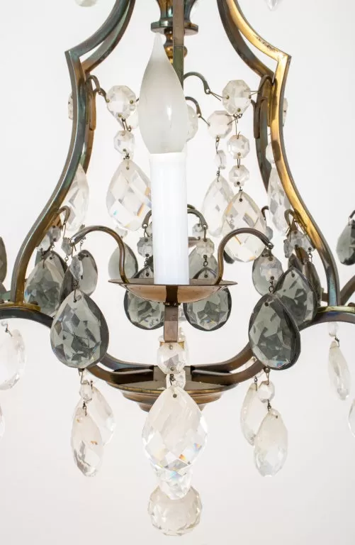 Louis XV Style Cage Form Six Light Chandelier