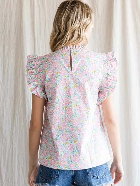 Lovely In Pastel Florals Top