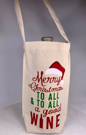 “Merry Christmas to all” Bottle Bag