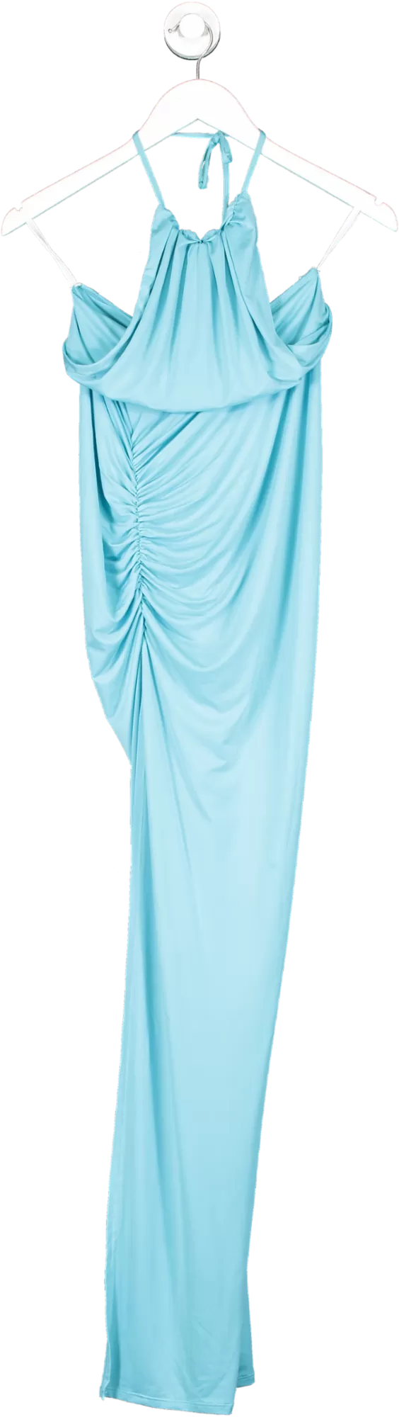 Michael Costello X Revolve Turqouise Blue Addison Maxi Dress UK XXS