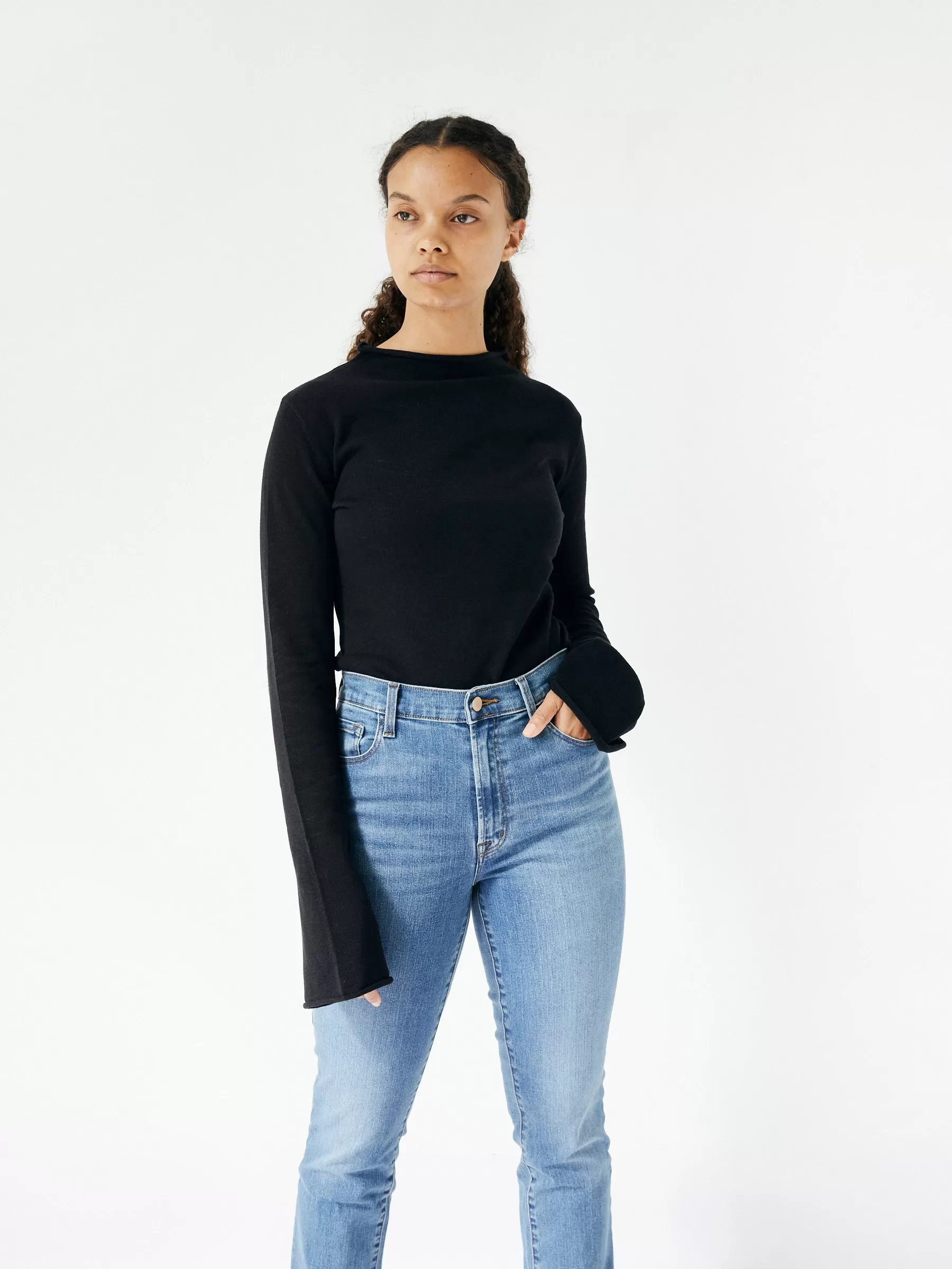 Mies Mock Neck Top