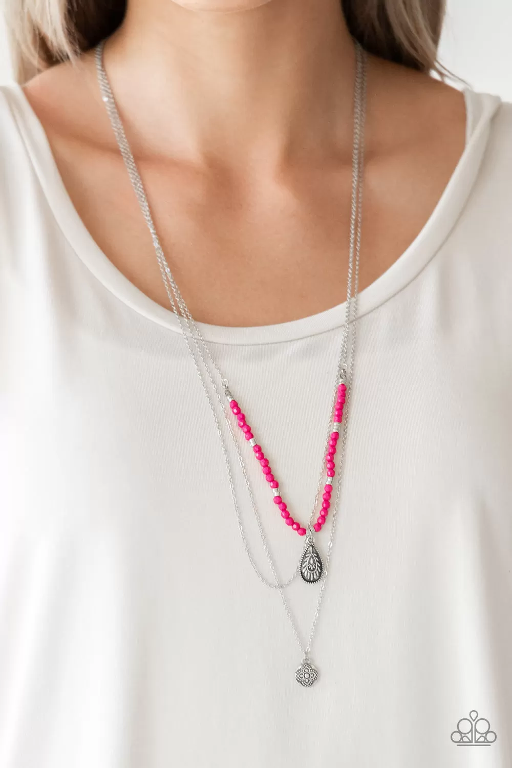 Mild Wild - Pink Necklace