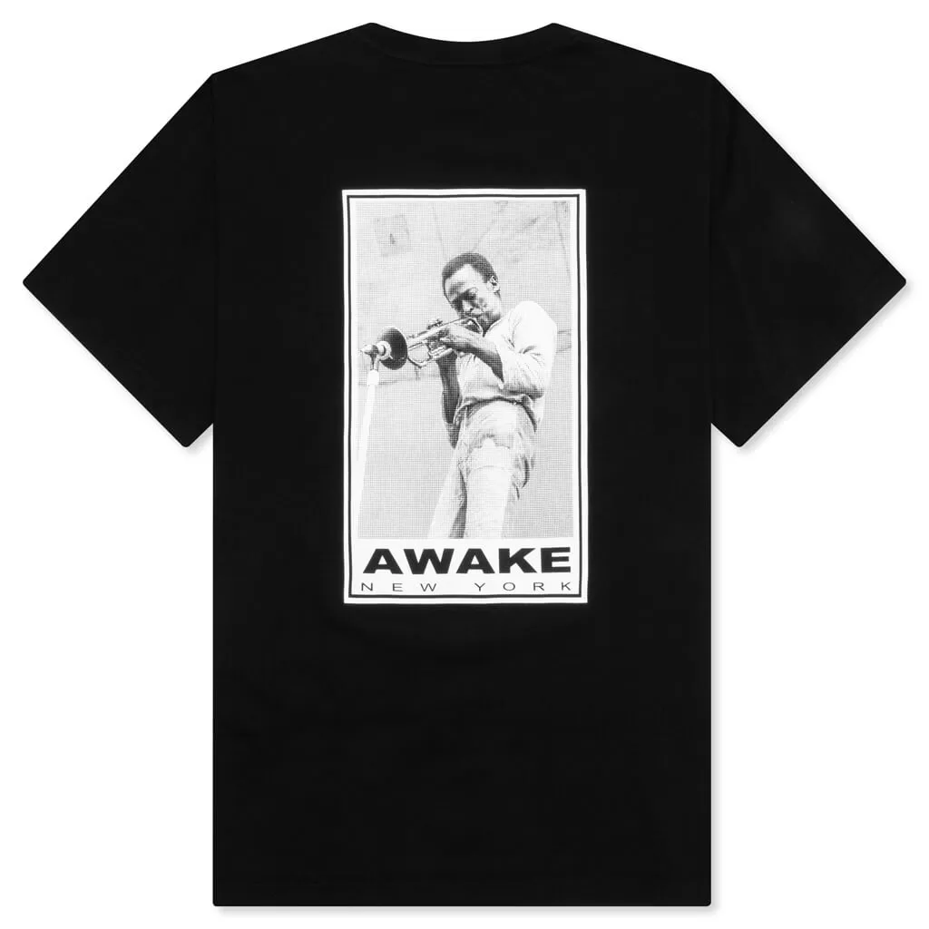 Miles Davis Printed S/S Tee - Black