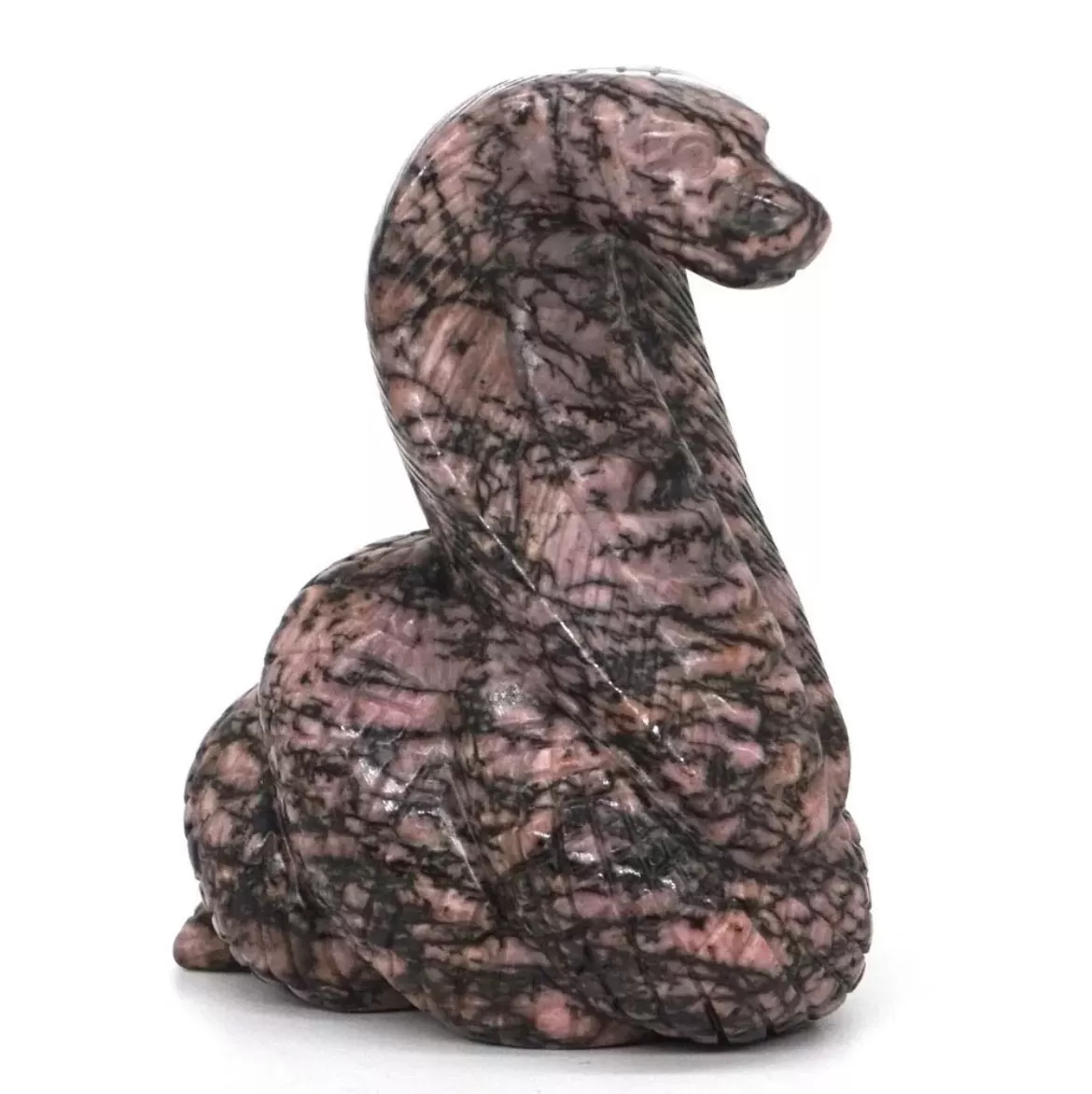 Natural Rhodonite Cobra