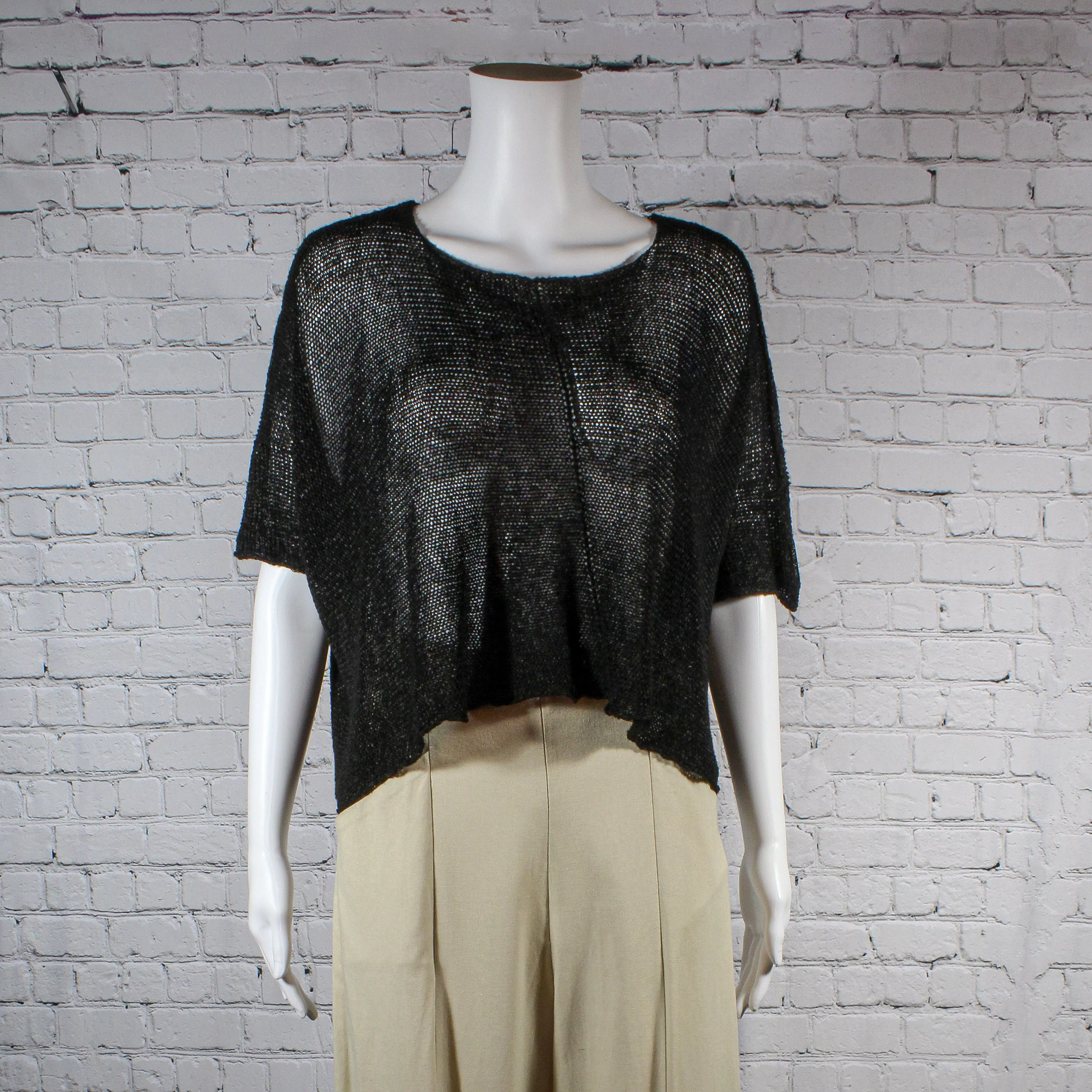 NEW! Willie Top in Cream or Black Raffia by Paper Temples