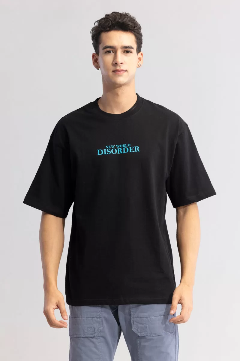 New World Disorder Black Oversized T-Shirt