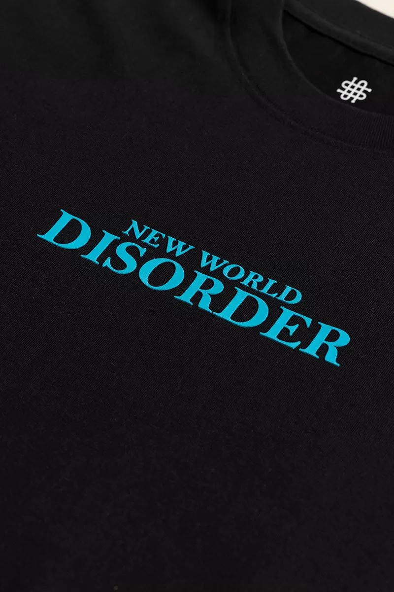 New World Disorder Black Oversized T-Shirt