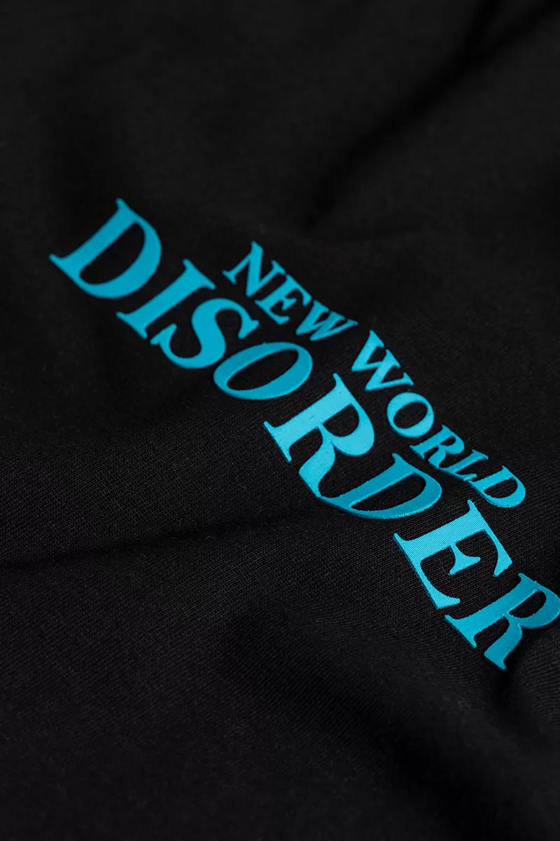 New World Disorder Black Oversized T-Shirt