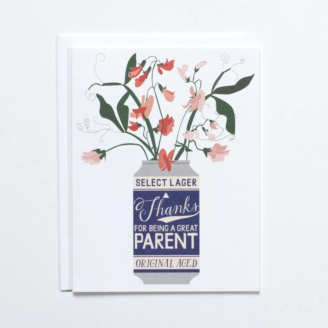 Notecard Beer Can Parent