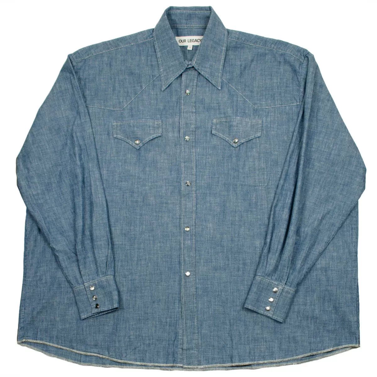 Our Legacy SPLASH - Ranch Shirt - Blue Chambray