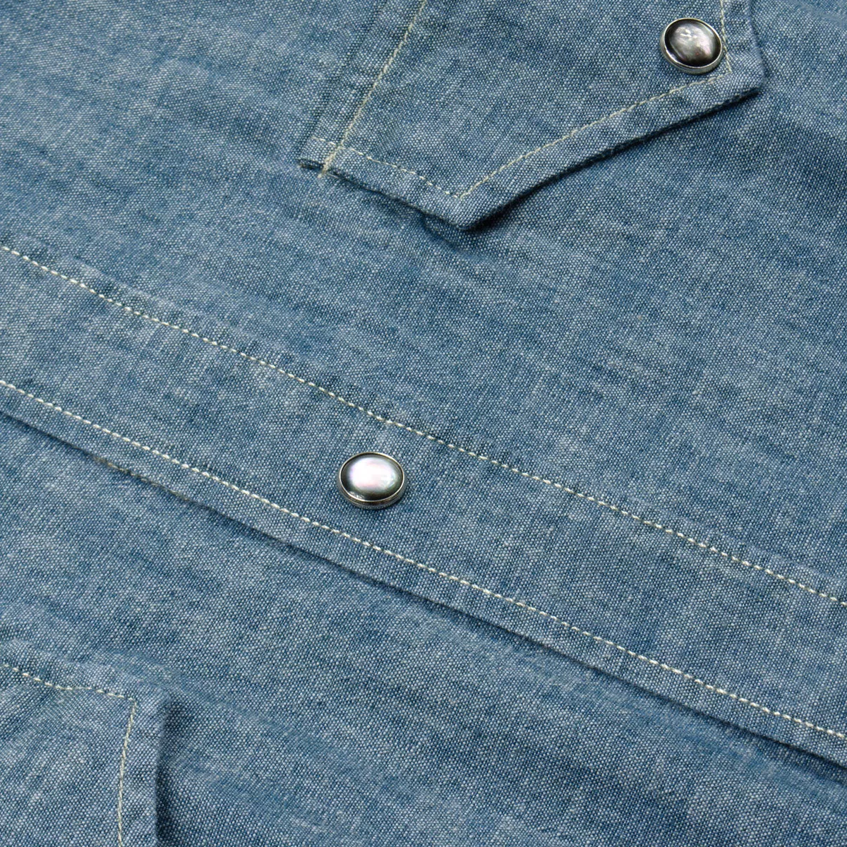 Our Legacy SPLASH - Ranch Shirt - Blue Chambray