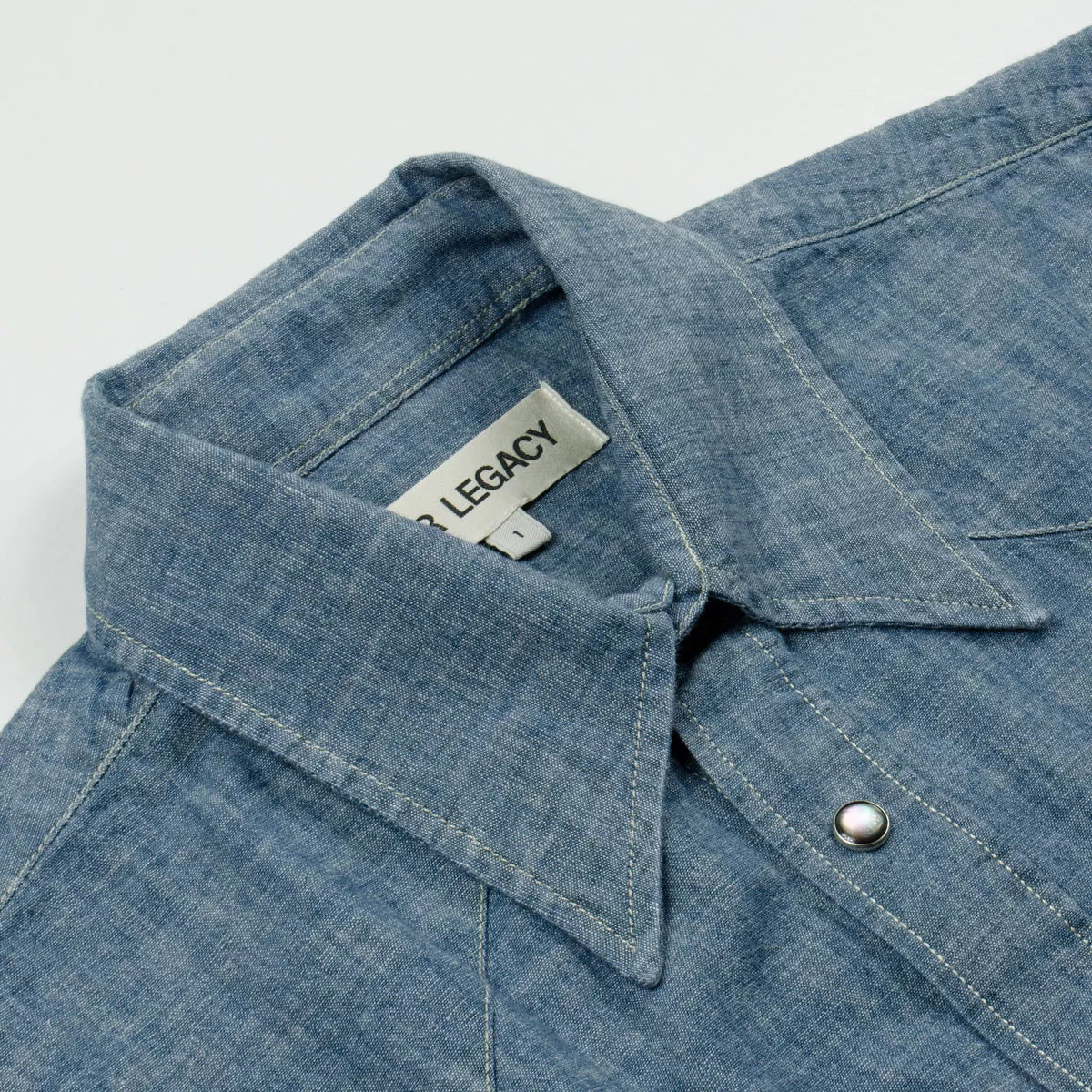 Our Legacy SPLASH - Ranch Shirt - Blue Chambray