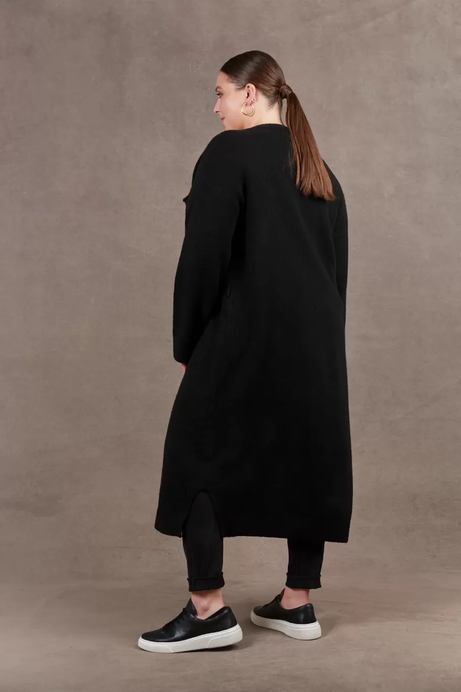 Paarl Longline Cardigan, Black