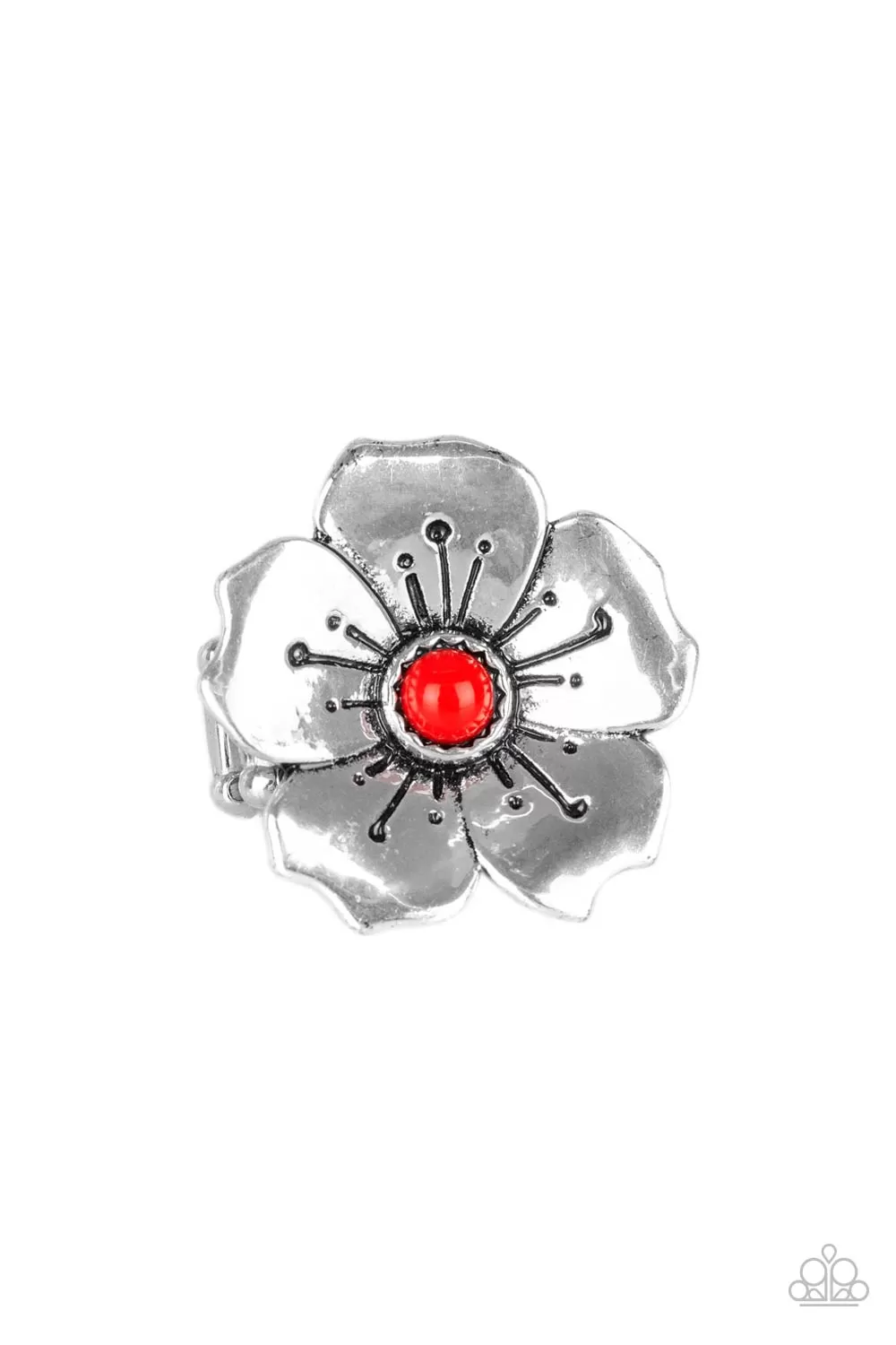 Paparazzi Boho Blossom - Red Ring