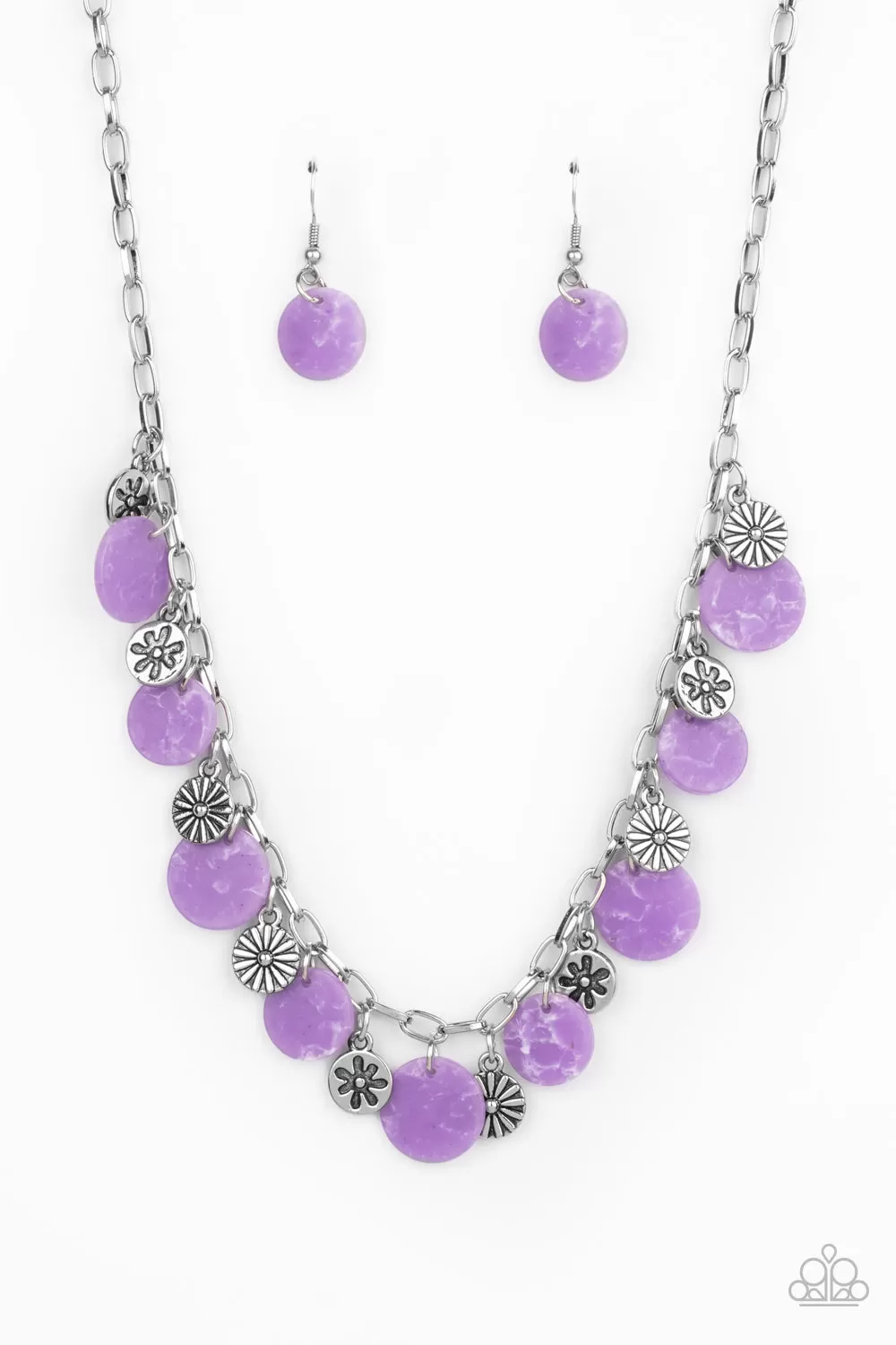 Paparazzi Flower Powered - Purple Necklace