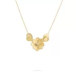 Petali Small Flower Pendant With Leaves CB2437 B Y 02