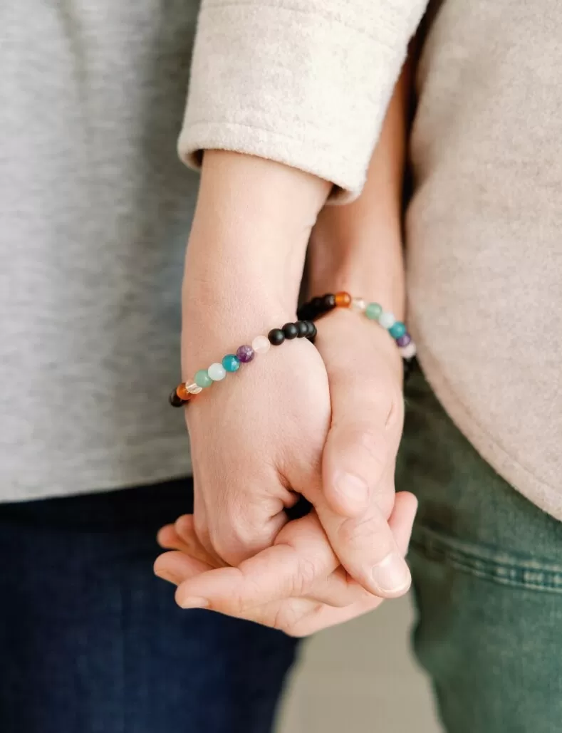 Pride Rainbow Gemstone Bracelet - Small