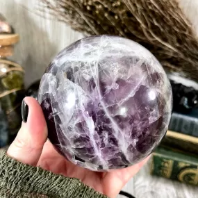 Purple and Green Fluorite Crystal Ball / FoxlarkCrystals