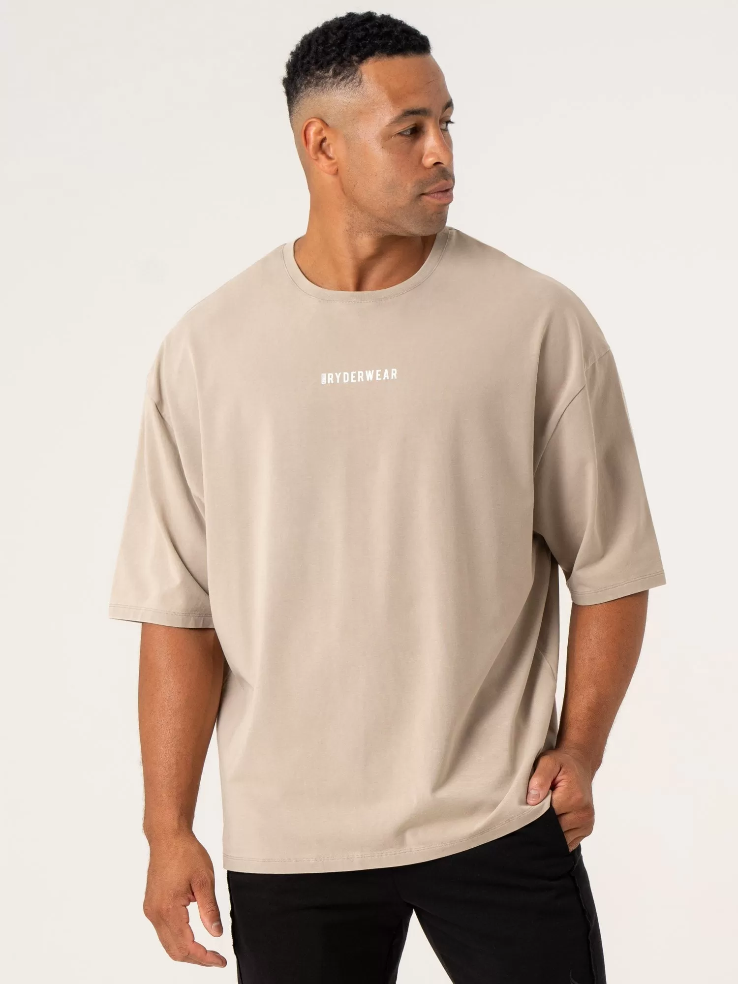 Pursuit Oversized T-Shirt - Taupe Stonewash