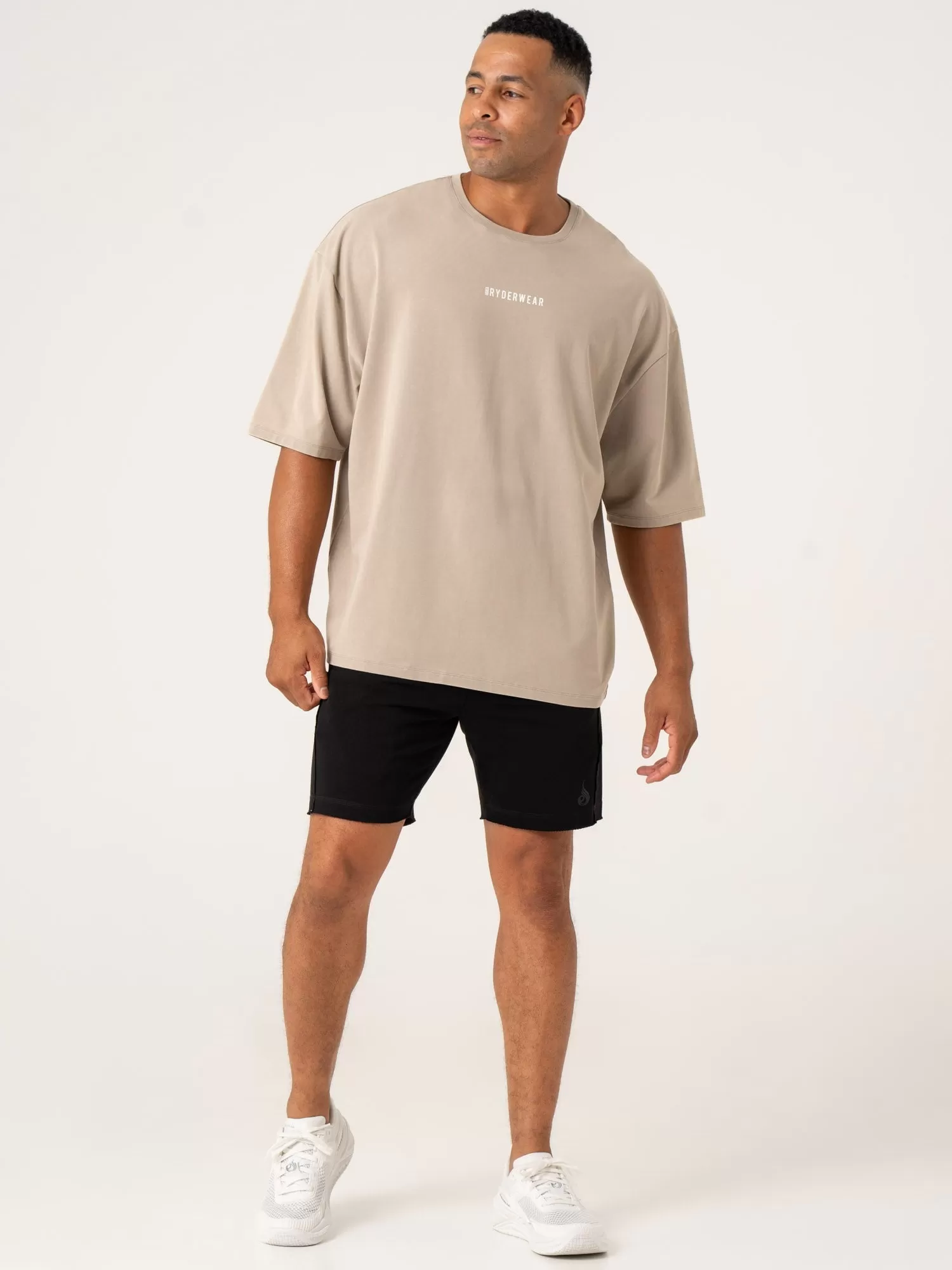 Pursuit Oversized T-Shirt - Taupe Stonewash