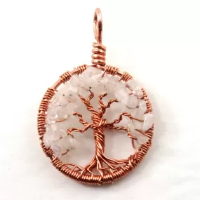 Rainbow Moonstone Tree of Life Pendant