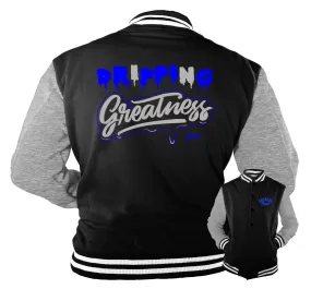 Retro 9 Racer Blue Dripping Greatness Jacket