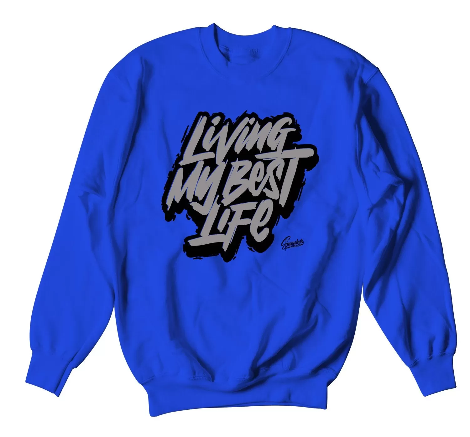 Retro 9 Racer Blue Sweater - Living Life - Royal