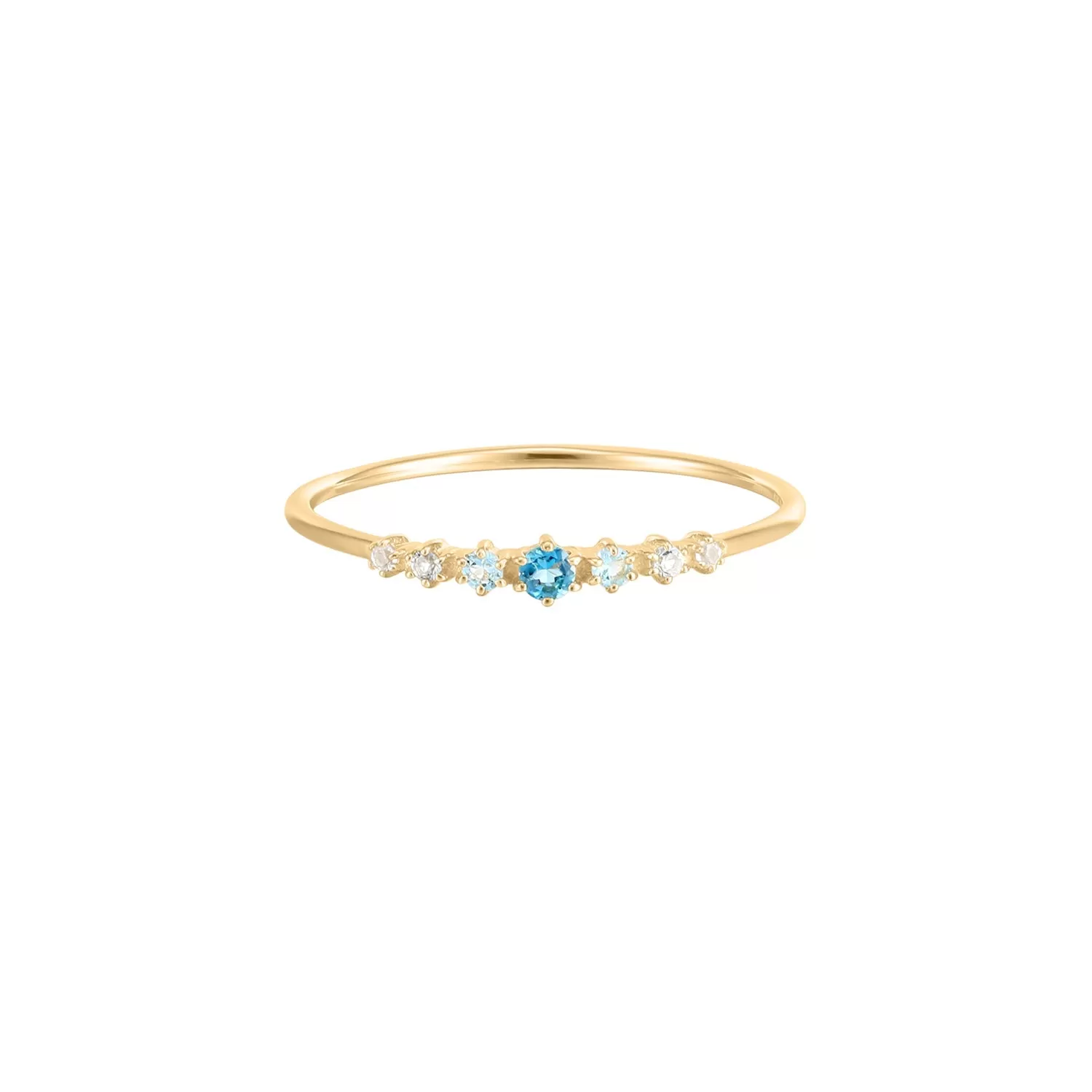 RION x Buddha Jewelry Elsa Finger Ring - London Blue Topaz