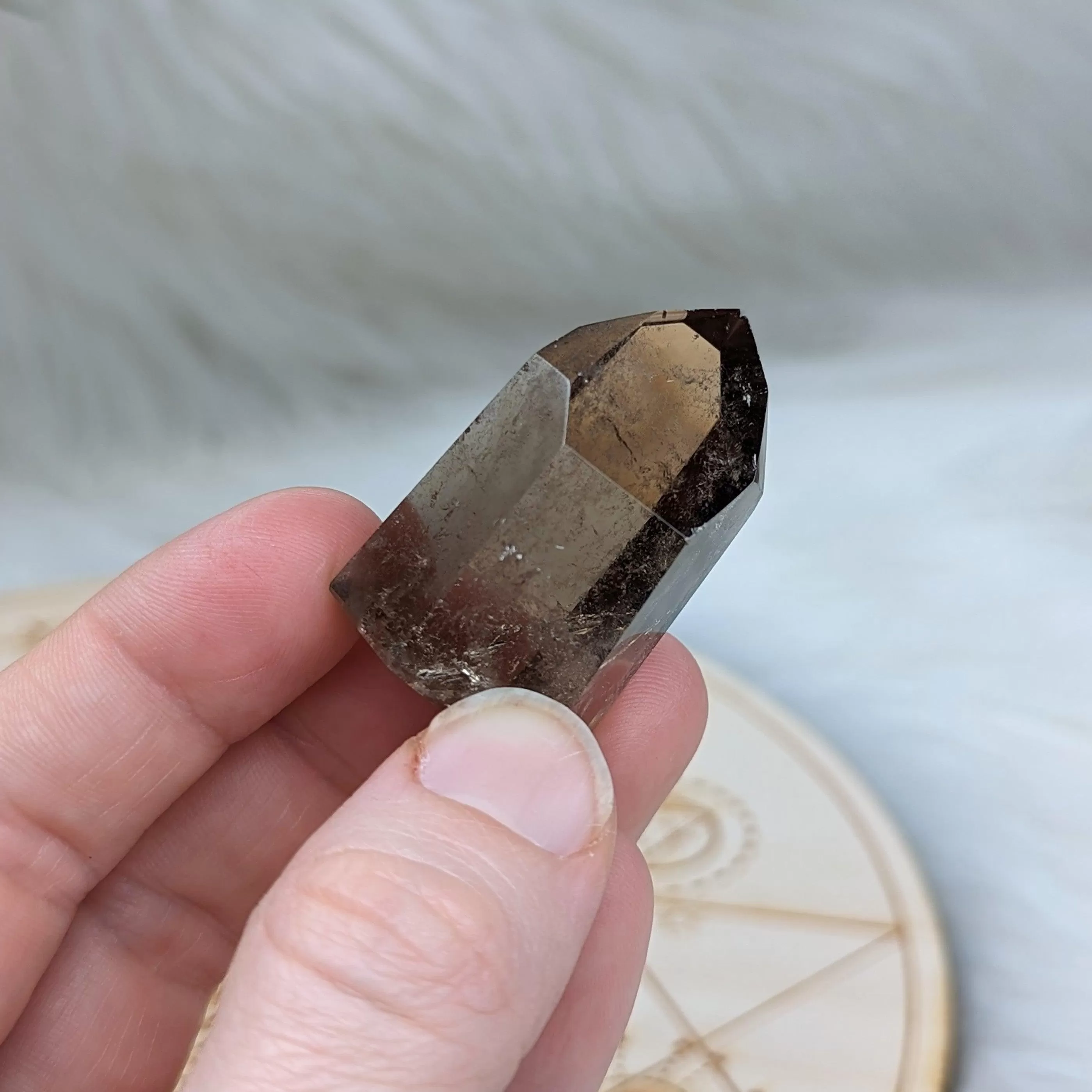 Smoky Quartz Mini Polished Point ~ Protective and Grounding Display Point ~