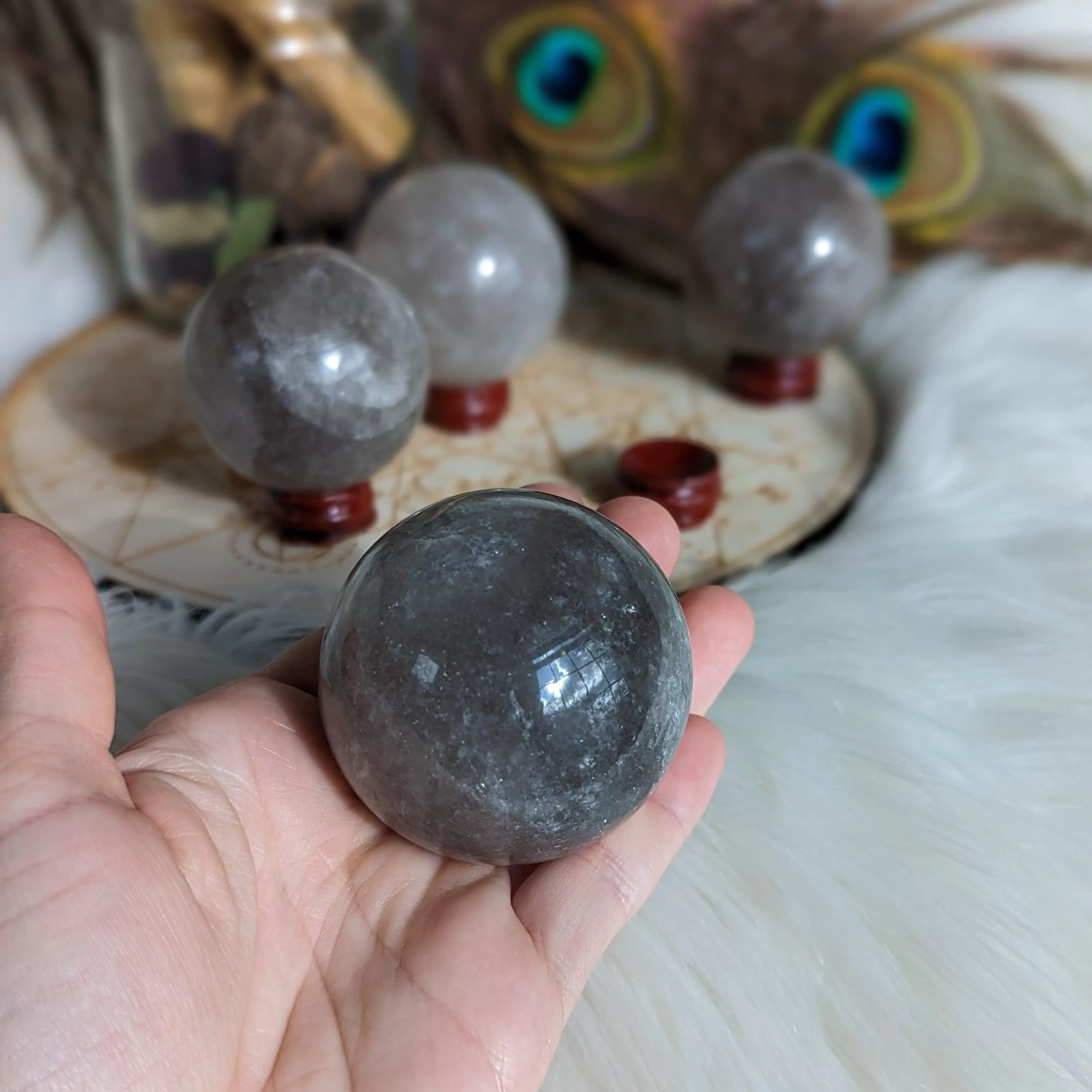 Smoky Quartz Protection Sphere