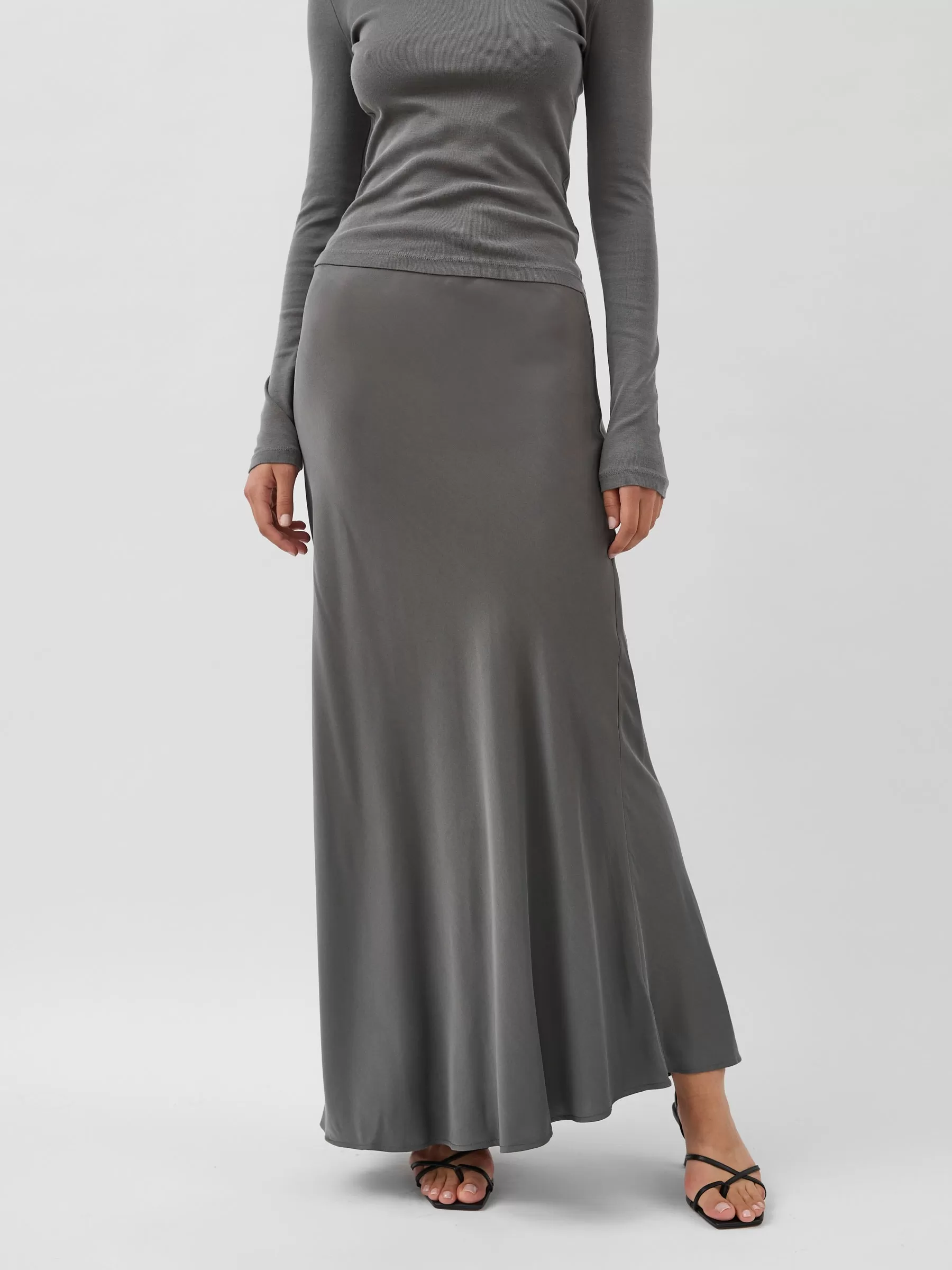 Soft Silk Maxi Skirt