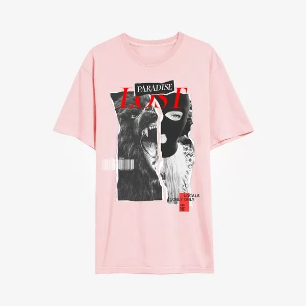 SPLIT TEE PINK