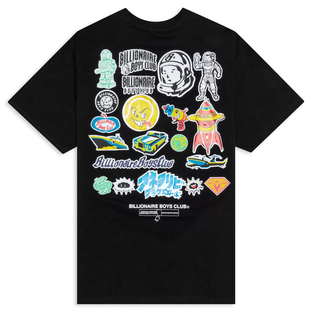 Stickered S/S Tee - Black