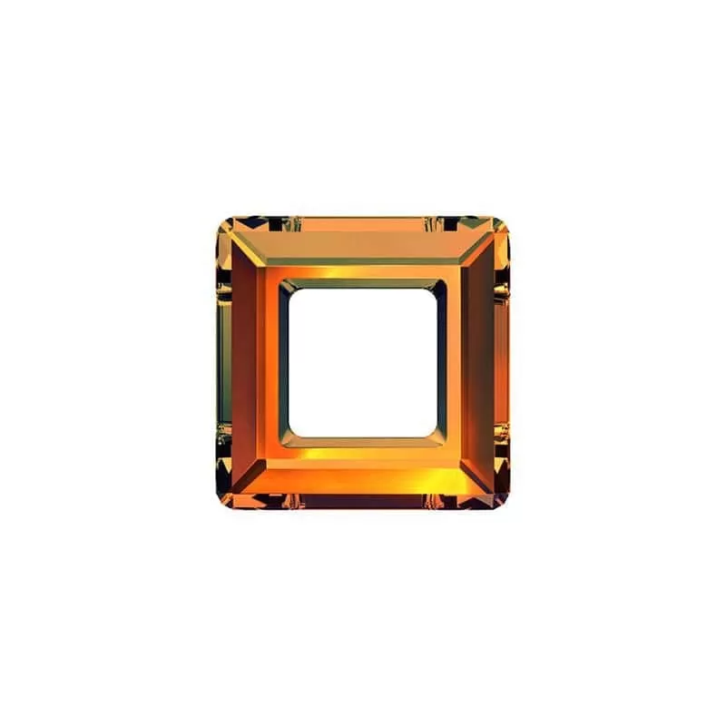 Swarovski 14mm Square Frame - Crystal Copper CAL (1pc)