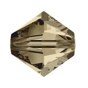 Swarovski 4mm Bicone - Smokey Quartz (10 Pack) XILION