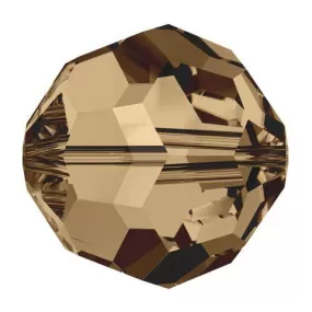 Swarovski 4mm Round - Light Smoked Topaz (10 Pack) No longer in Production