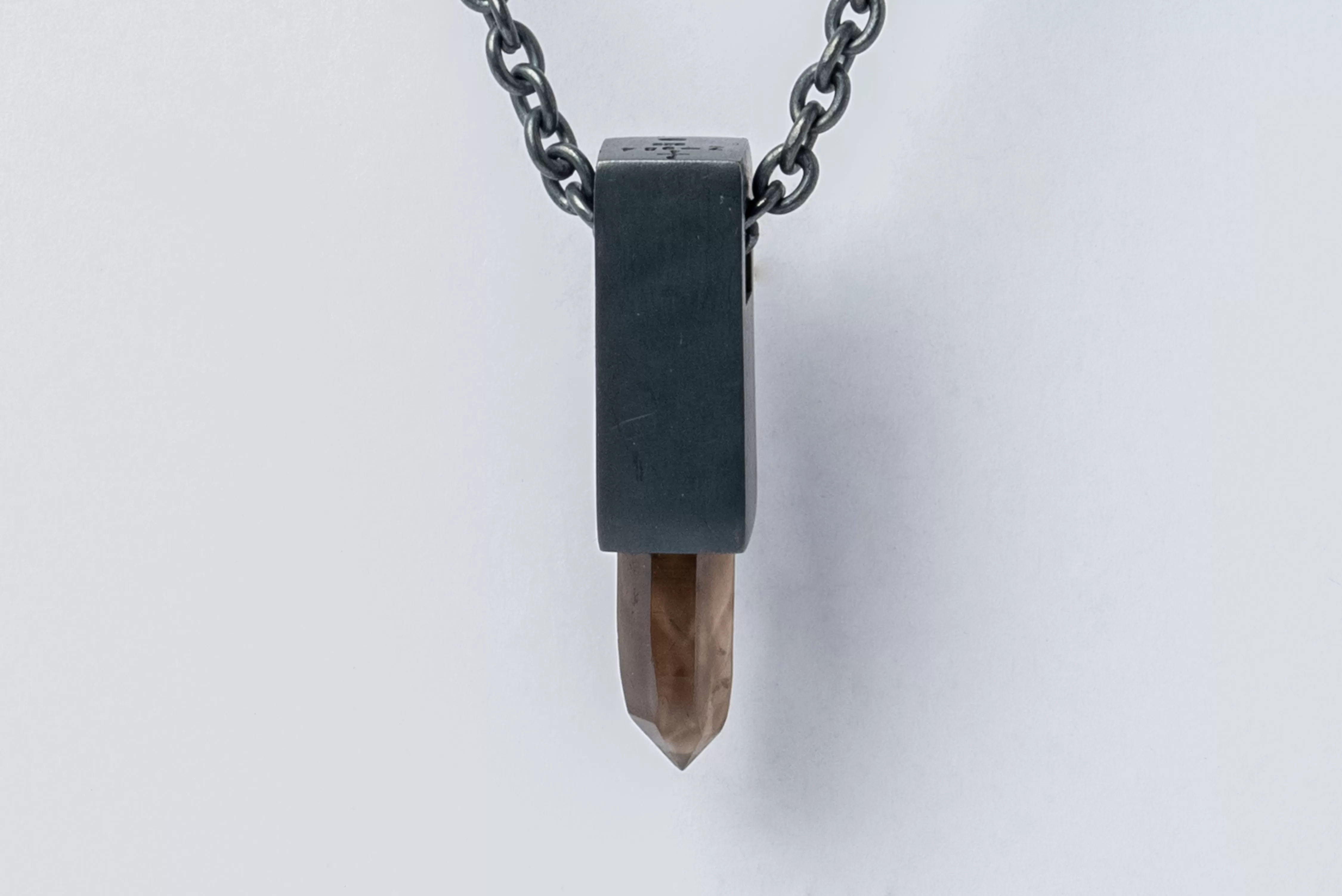 Talisman Cuboid Necklace (Smoky Quartz, KA SQ)