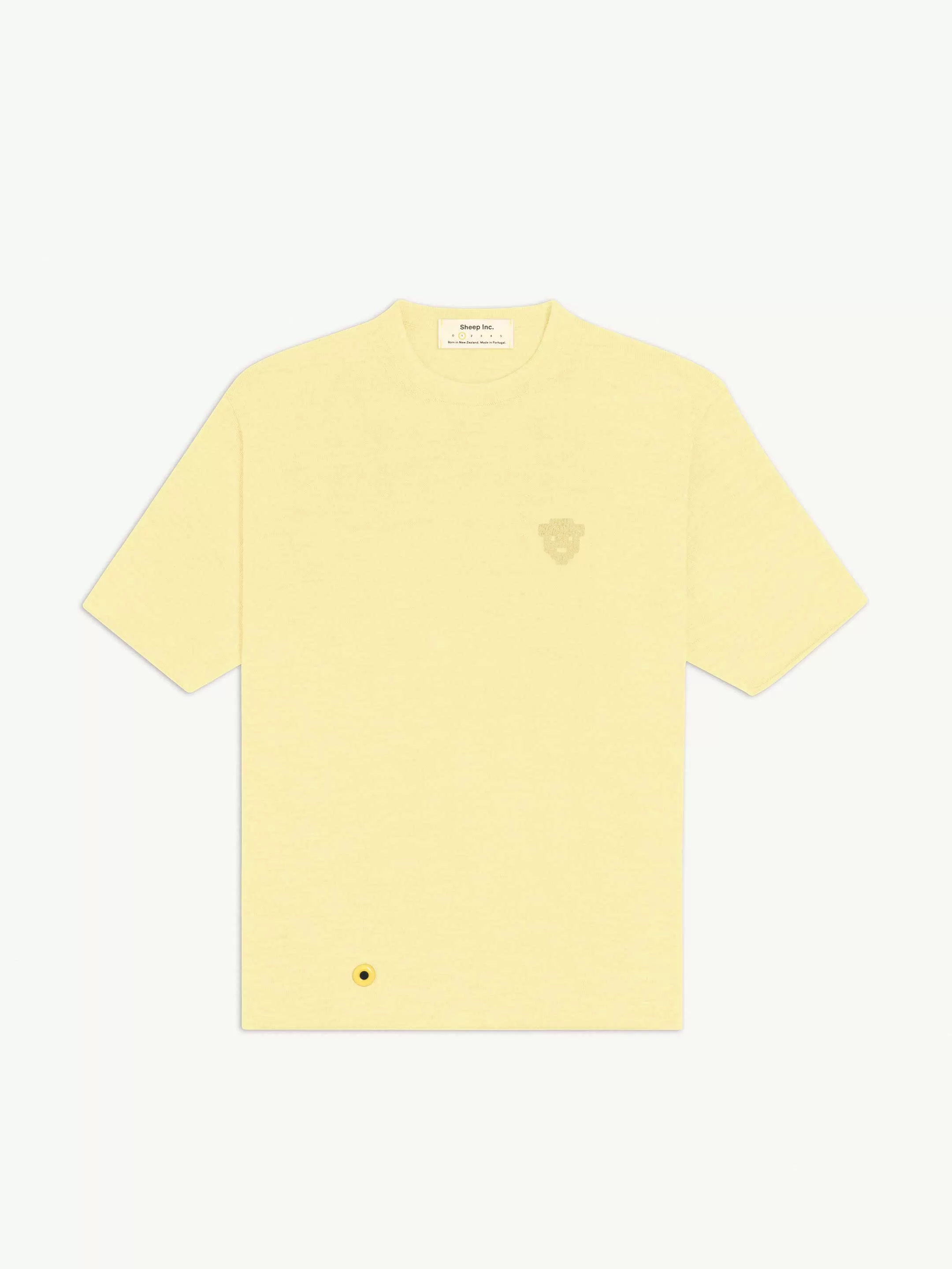 The 8-Bit Sheep T-Shirt - Lemon Yellow