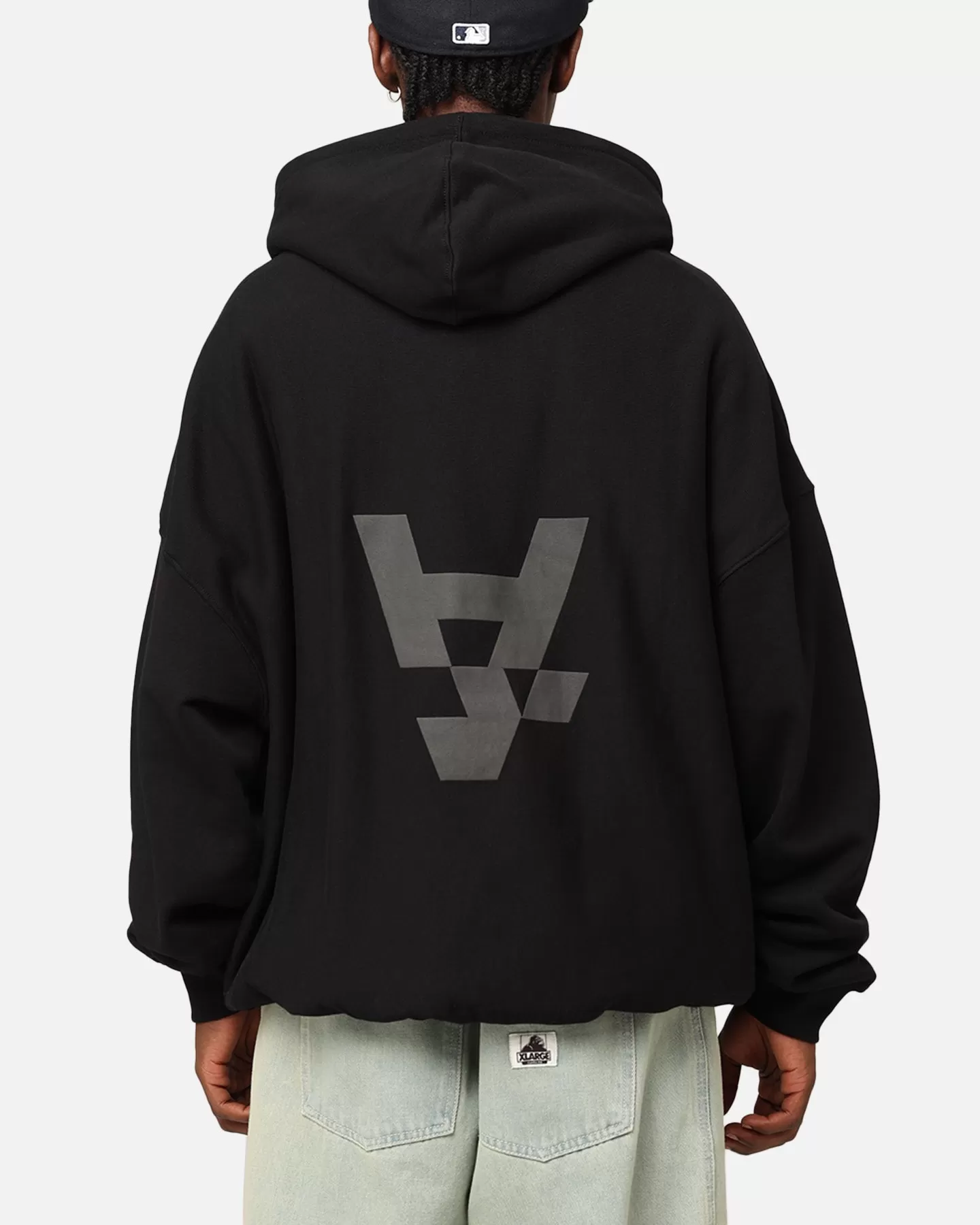 The Anti Order Anti Logo Boxy Hoodie Black