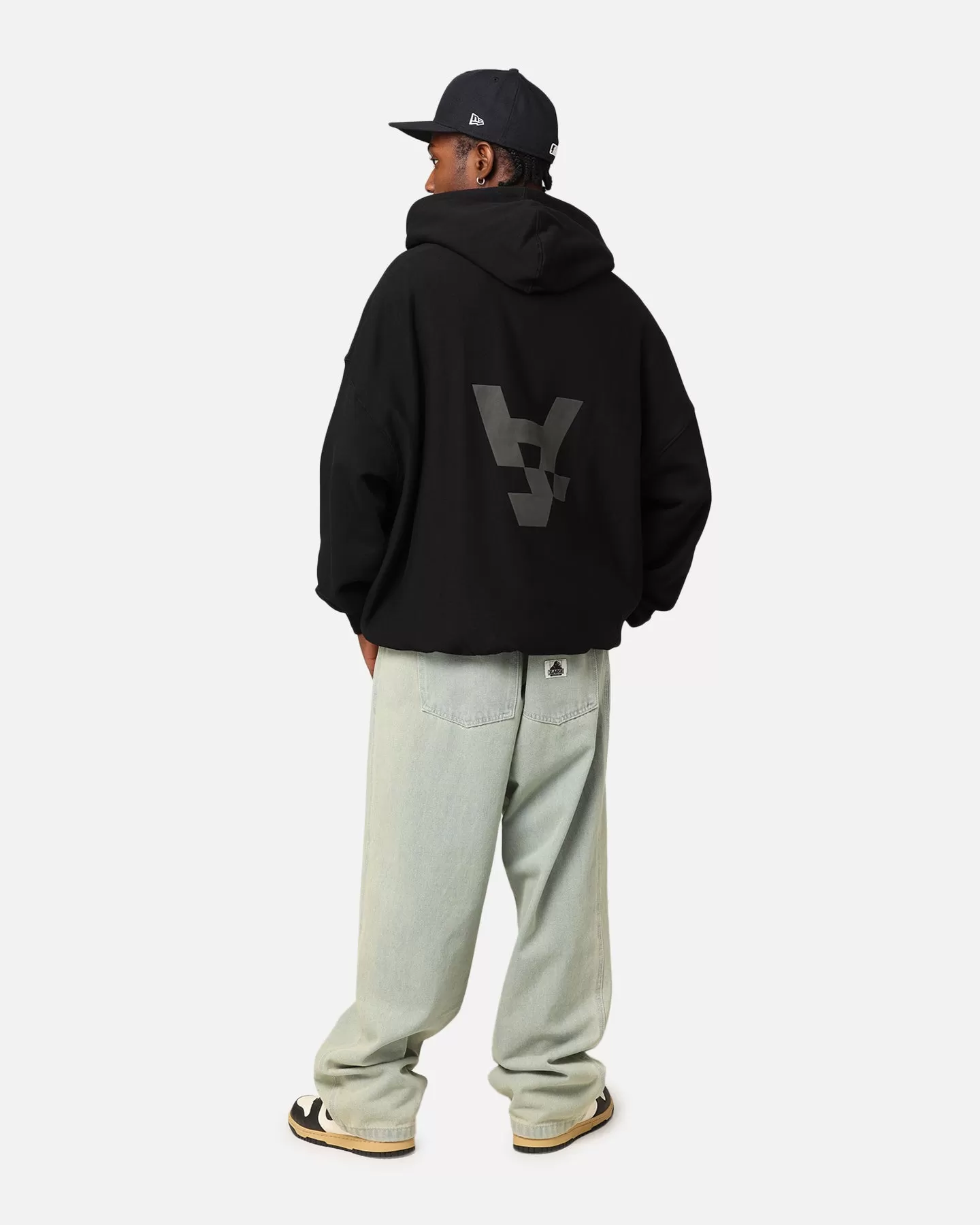 The Anti Order Anti Logo Boxy Hoodie Black