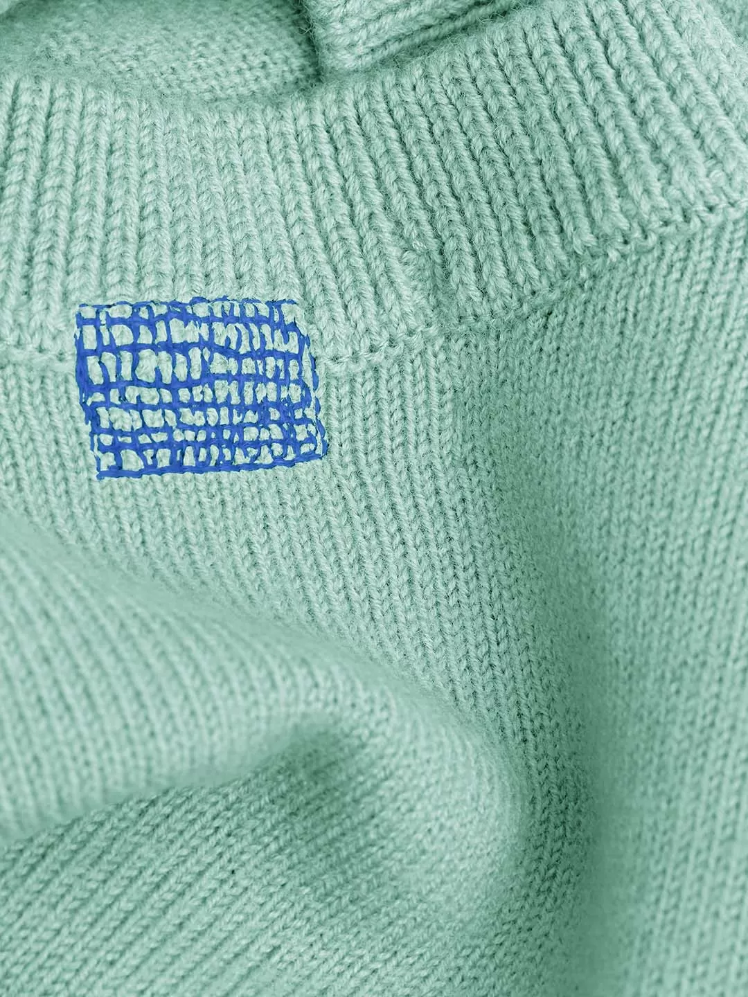 The Crewneck Vest - Aqua Green