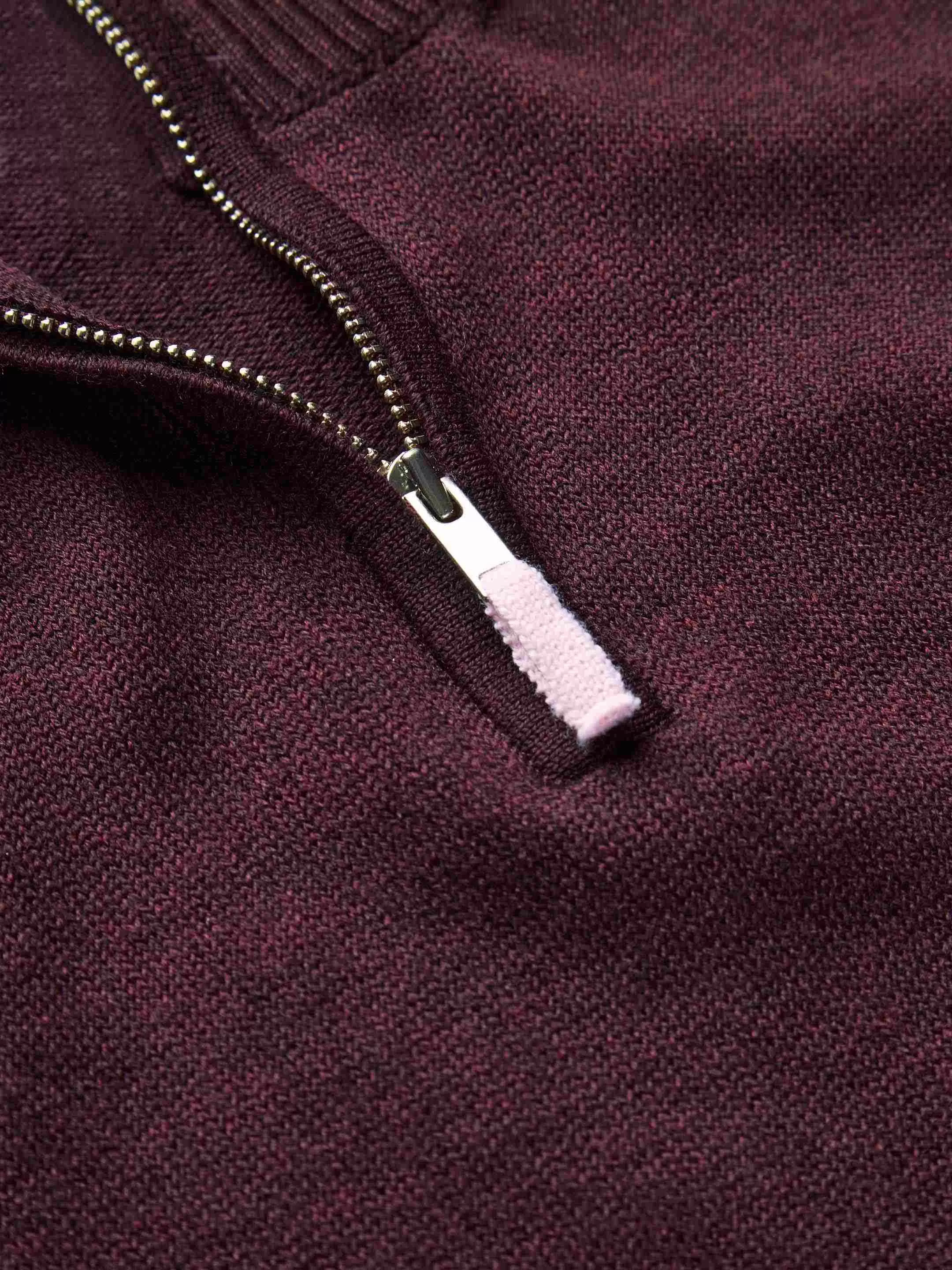 The Half Zip - Konini Burgundy