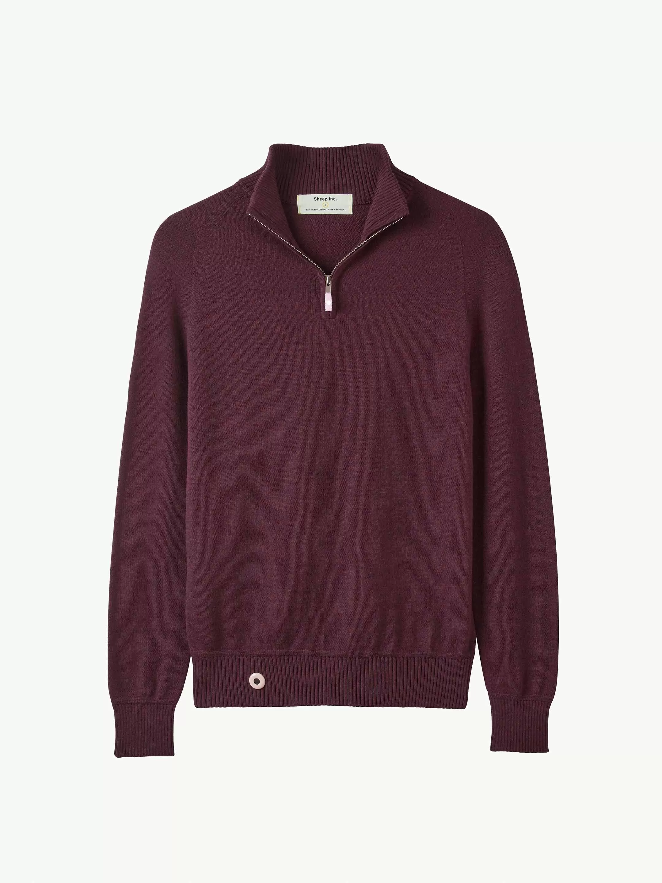 The Half Zip - Konini Burgundy