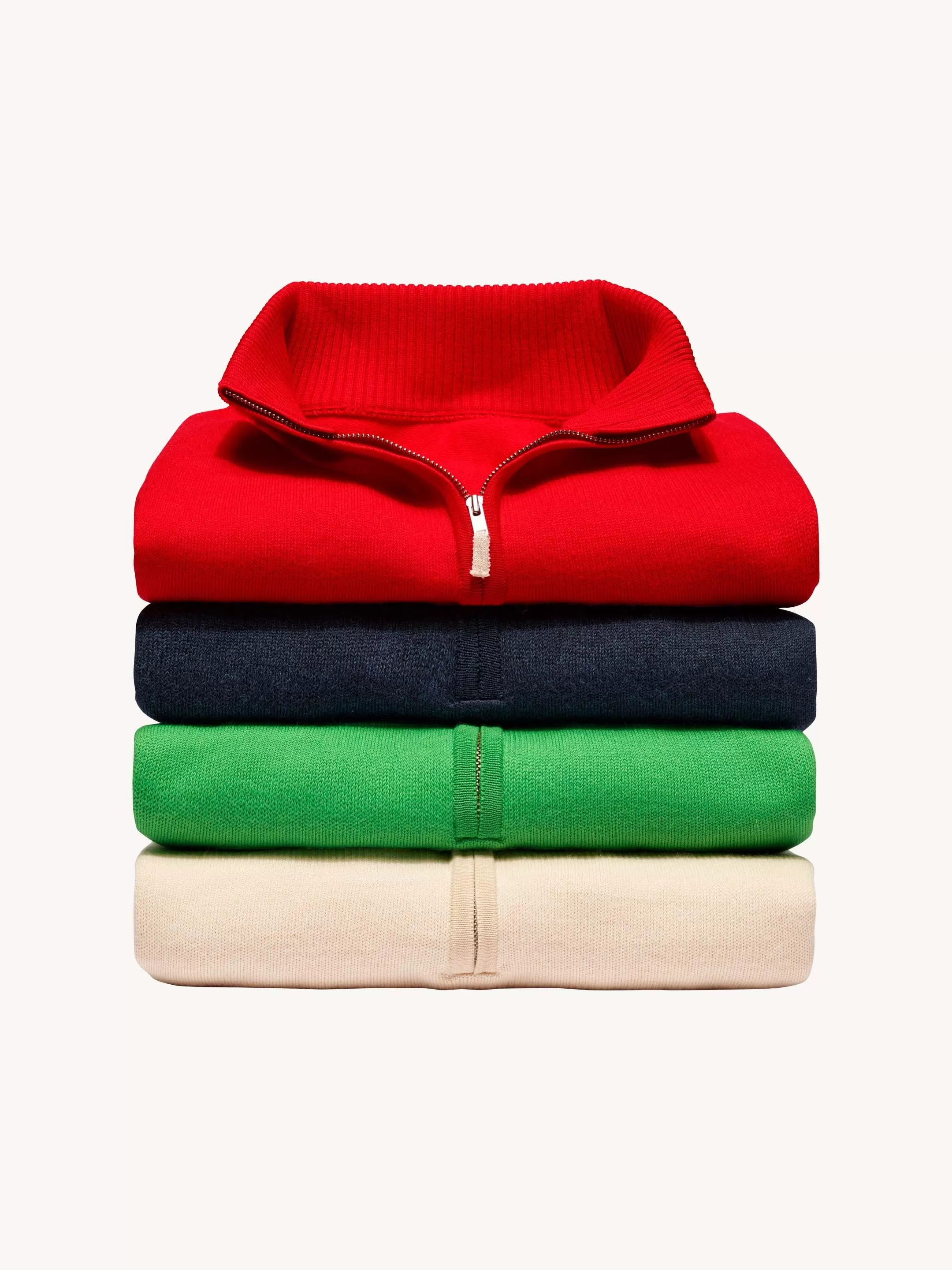 The Half Zip - Poppy Red