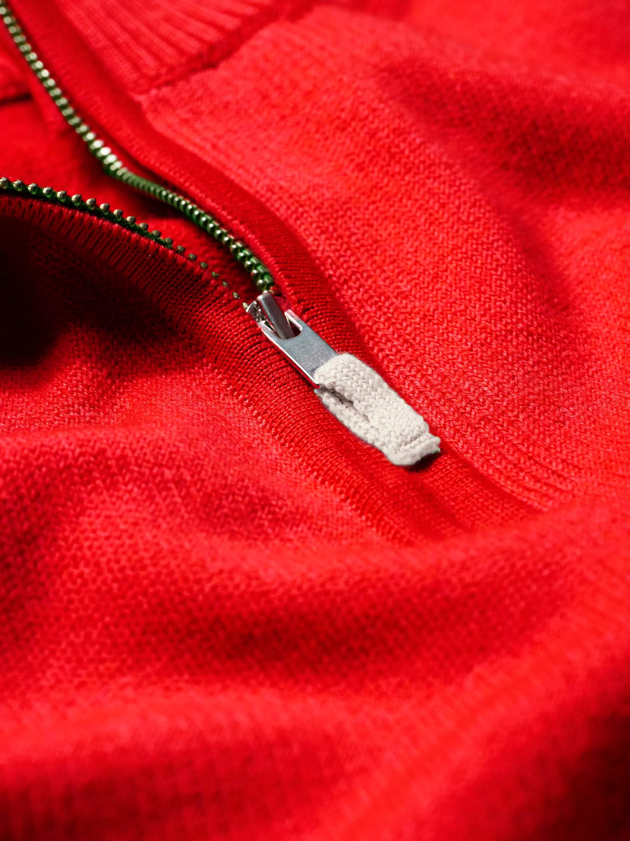 The Half Zip - Poppy Red